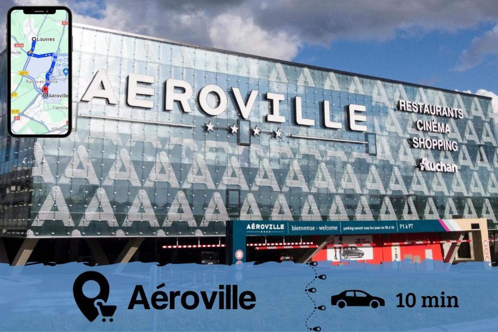 Smart House Airport Cdg, Asterix Lejlighed Louvres Eksteriør billede