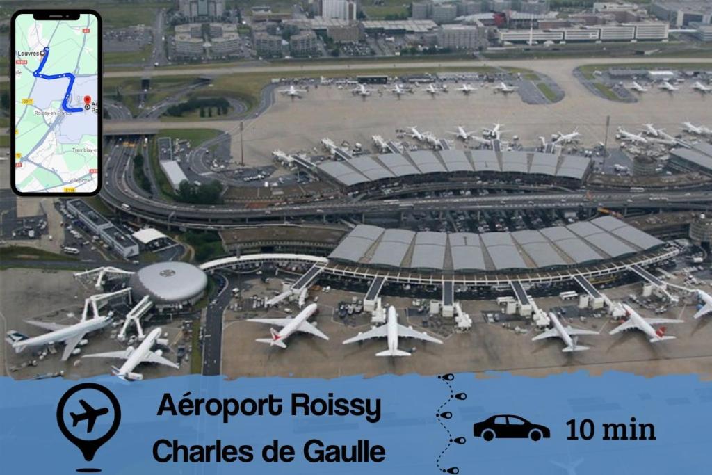 Smart House Airport Cdg, Asterix Lejlighed Louvres Eksteriør billede