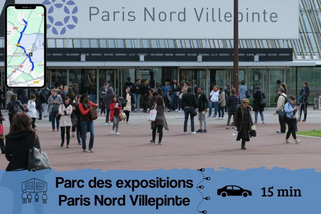 Smart House Airport Cdg, Asterix Lejlighed Louvres Eksteriør billede